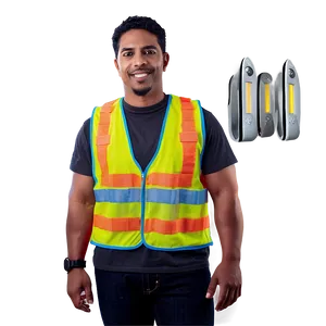 Safety Vest With Lights PNG Aui