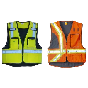 Safety Vest With Pockets Png 06282024 PNG image