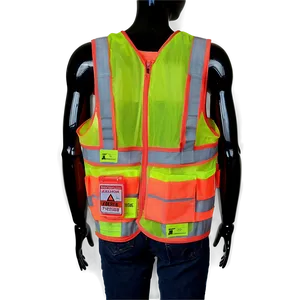 Safety Vest With Zipper PNG 06282024