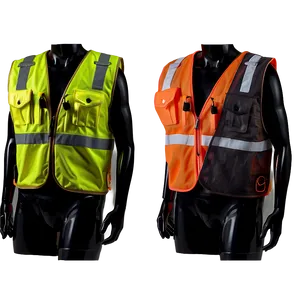 Safety Vest With Zipper PNG 24