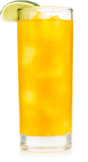 Saffron Infused Cocktail Glass With Lime PNG