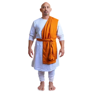 Saffron Monk Gown Png Stm PNG image