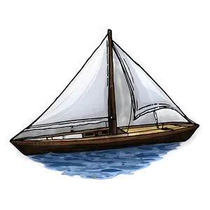 Sailboat At Dawn Light PNG 31