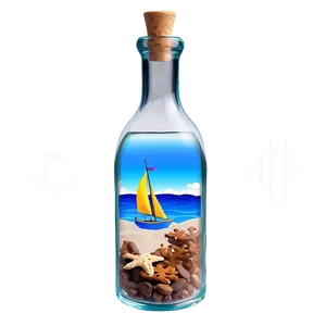 Sailboat In Bottle PNG 05242024