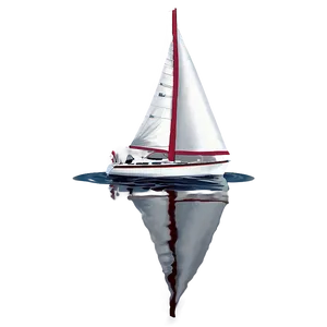 Sailboat Reflection Water PNG 18 PNG
