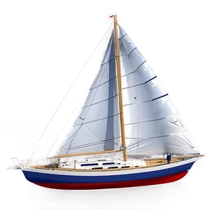 Sailboat Under Full Sail PNG Nlj36