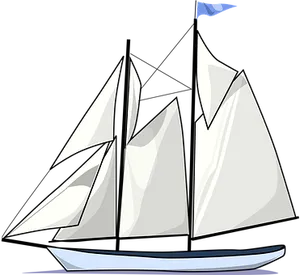 Sailboat Vector Art Illustration PNG image