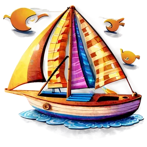 Sailboat Voyage Oh The Places You'll Go Png Opa93 PNG image