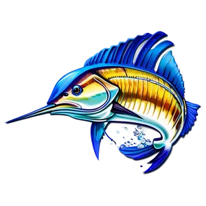 Sailfish Side View PNG Toh