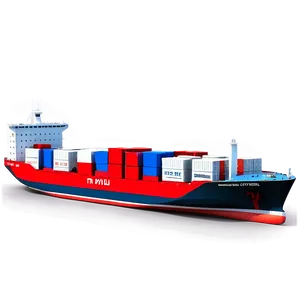 Sailing Cargo Ship PNG 35