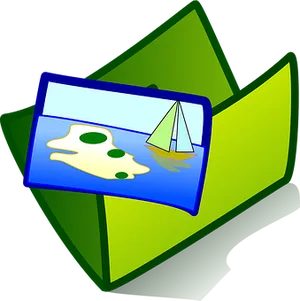 Sailing Island Photo Icon PNG image