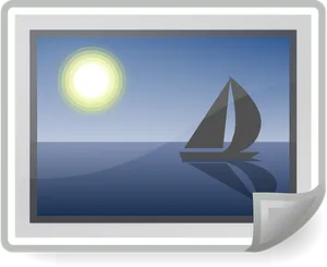 Sailing Photo Frame Graphic