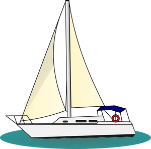 Sailing Yacht Illustration.png PNG image