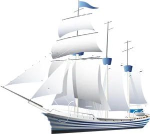 Sailing Yacht Illustration.png PNG image