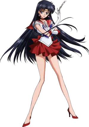 Sailor Mars Anime Character PNG image