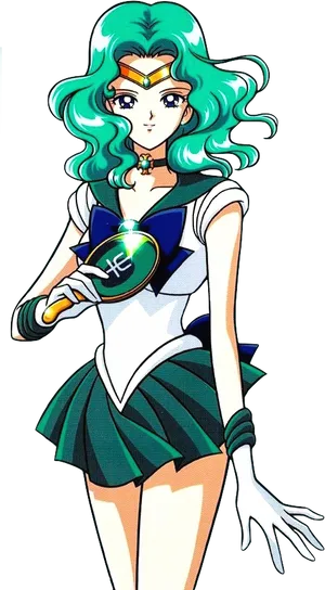 Sailor Neptune Anime Portrait PNG image