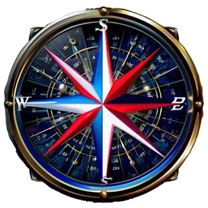 Sailor's Compass Rose Emblem Png 26 PNG image
