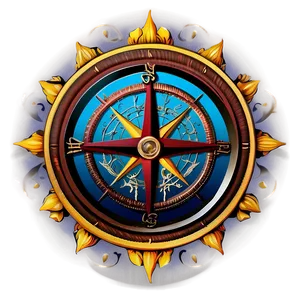 Sailor's Compass Rose Emblem Png 79 PNG image