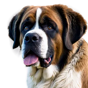 Saint Bernard Ears Flapping Png Kqo86 PNG image