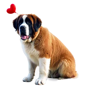 Saint Bernard In A Sweater Png 06252024 PNG image