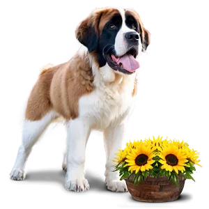 Saint Bernard In Summer PNG Ity96 PNG