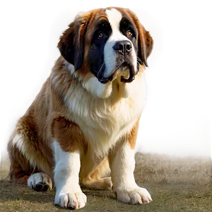Saint Bernard On Guard PNG 96