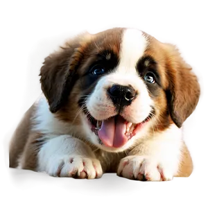 Saint Bernard Puppy Smile PNG 31 PNG