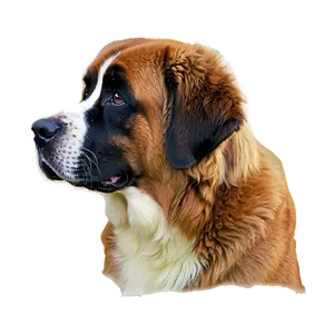 Saint Bernard Watching Sunset PNG 22 PNG