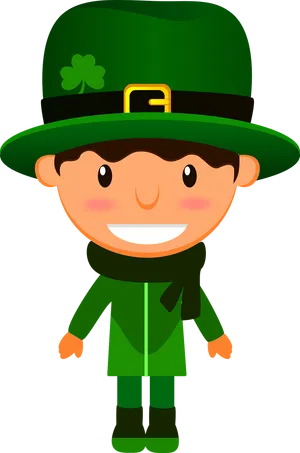 Saint Patricks Day Cartoon Character PNG image