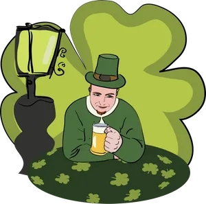 Saint Patricks Day Celebration Cartoon PNG image