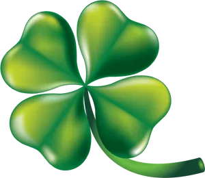 Saint Patricks Day Four Leaf Clover PNG image