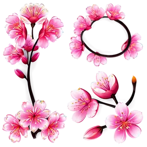 Sakura Flower Cartoon PNG 06202024 PNG