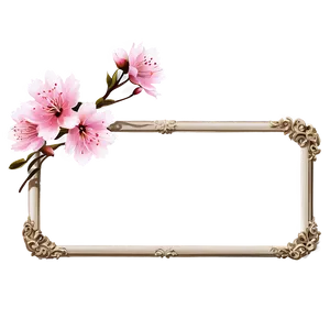 Sakura Flower Frame PNG Dqs PNG