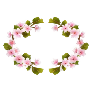 Sakura Flower Frame PNG Sbg28 PNG