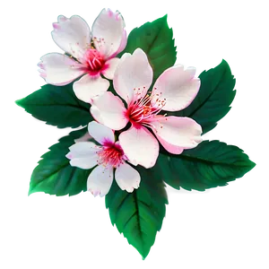 Sakura Flower Outline PNG Rph
