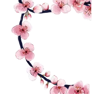 Sakura Flower Sketch PNG Vei PNG