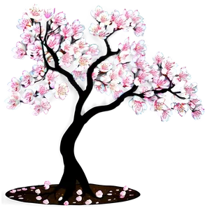 Sakura Tree In Abstract Art PNG 92 PNG
