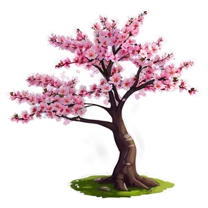 Sakura Tree In Anime Style Png Pel86 PNG image