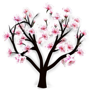Sakura Tree In Digital Art PNG Emy PNG