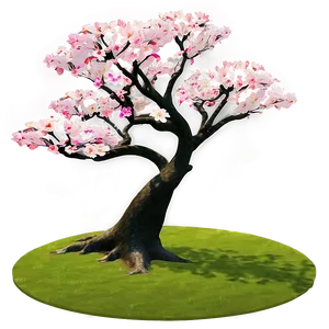 Sakura Tree In Park Setting Png 06122024 PNG image