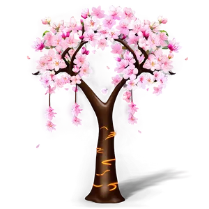 Sakura Tree With Festival Background Png 06122024 PNG image