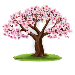 Sakura Tree With Festival Background PNG 49 PNG