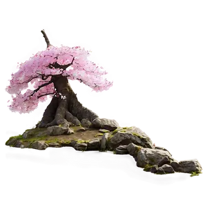 Sakura Tree With Historic Castle PNG 06122024 PNG