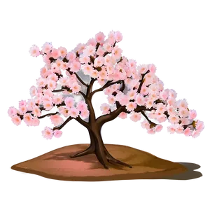 Sakura Tree With Soft Pastel Colors PNG Fvp10 PNG