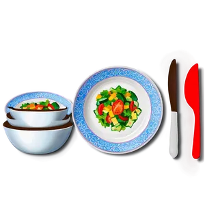 Salad Plates Variety PNG Ayq87 PNG