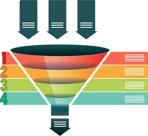 Sales Funnel Infographic Concept PNG image