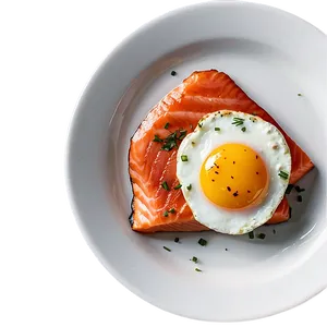 Salmon And Egg Breakfast Png Lrm PNG image