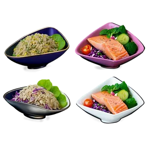 Salmon And Quinoa Salad Png Gyv75 PNG image