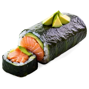 Salmon Avocado Roll PNG 8