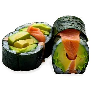 Salmon Avocado Roll PNG Tgj56